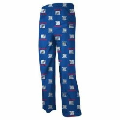 Outerstuff New York Giants Preschool Allover Logo Flannel Pajama Pants - Royal Blue