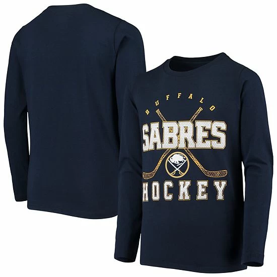 Outerstuff Youth Navy Buffalo Sabres Digital Long Sleeve T-Shirt 4 Outerstuff Youth Navy Buffalo Sabres Digital Long Sleeve T-Shirt - Image 2