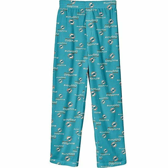 Outerstuff Preschool Aqua Miami Dolphins Team Colored Printed Pajama Pants 3 Outerstuff Preschool Aqua Miami Dolphins Team Colored Printed Pajama Pants
