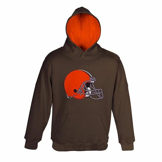 Outerstuff Toddler Brown Cleveland Browns Fan Gear Primary Logo Pullover Hoodie 3 Outerstuff Toddler Brown Cleveland Browns Fan Gear Primary Logo Pullover Hoodie