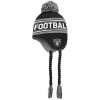Outerstuff Youth Black/Silver Oakland Raiders Jacquard Tassel Knit Hat With Pom 2 Outerstuff Youth Black/Silver Oakland Raiders Jacquard Tassel Knit Hat With Pom -Outerstuff shop unnamed file 2292