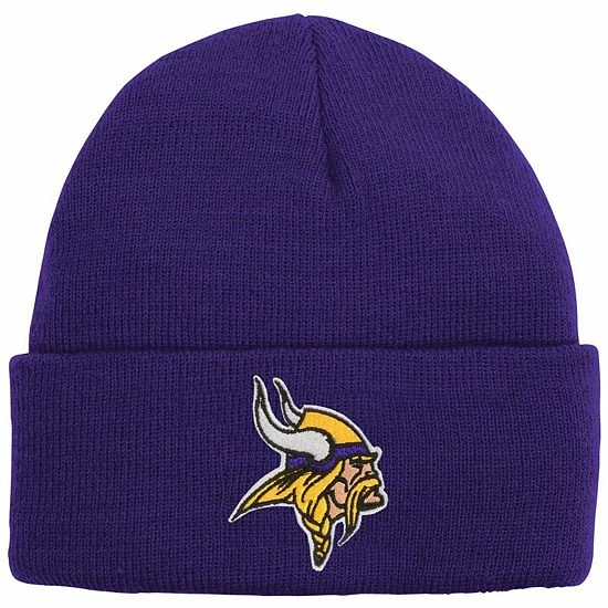 Outerstuff Youth Purple Minnesota Vikings Basic Cuffed Knit Hat 3 Outerstuff Youth Purple Minnesota Vikings Basic Cuffed Knit Hat