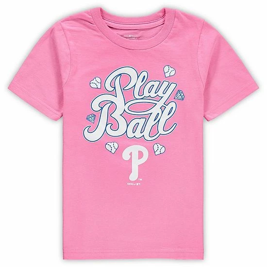 Outerstuff Preschool Pink Philadelphia Phillies Ball Girl T-Shirt 4 Outerstuff Preschool Pink Philadelphia Phillies Ball Girl T-Shirt - Image 2
