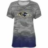 Outerstuff Juniors Gray/Purple Baltimore Ravens Beth Camo Dip-Dye T-Shirt -Outerstuff shop unnamed file 2355
