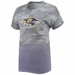 Outerstuff Juniors Gray/Purple Baltimore Ravens Beth Camo Dip-Dye T-Shirt -Outerstuff shop unnamed file 2357