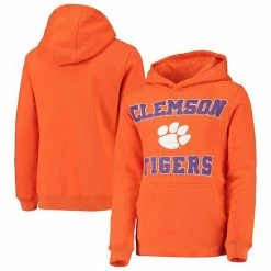 Outerstuff Youth Orange Clemson Tigers Big Bevel Pullover Hoodie