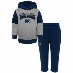 Outerstuff Infant Gray/Navy Penn State Nittany Lions Sideline Hoodie & Pants Set