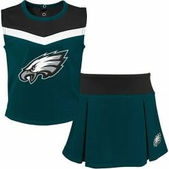 Outerstuff Youth Midnight Green/Black Philadelphia Eagles Two-Piece Spirit Cheerleader Set