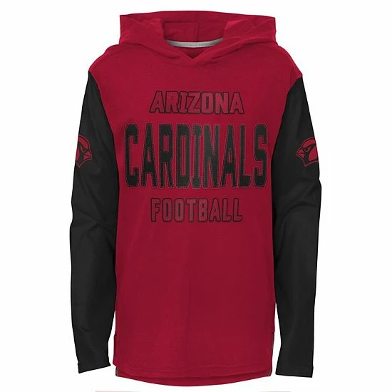 Outerstuff Youth Cardinal Arizona Cardinals Heritage Long Sleeve Hoodie T-Shirt 3 Outerstuff Youth Cardinal Arizona Cardinals Heritage Long Sleeve Hoodie T-Shirt