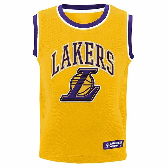 Outerstuff Toddler Gold Los Angeles Lakers Jersey Tank Top & Shorts Set 5 Outerstuff Toddler Gold Los Angeles Lakers Jersey Tank Top & Shorts Set - Image 3