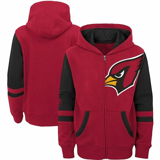 Outerstuff Preschool Cardinal Arizona Cardinals Stadium Full-Zip Hoodie 4 Outerstuff Preschool Cardinal Arizona Cardinals Stadium Full-Zip Hoodie - Image 2