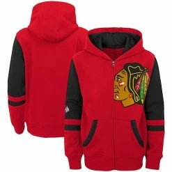 Outerstuff Preschool Red Chicago Blackhawks Faceoff Fleece Full-Zip Hoodie Jacket -Outerstuff shop unnamed file 2425