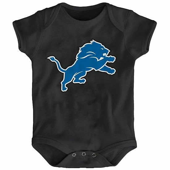Outerstuff Newborn Black Detroit Lions Team Logo Bodysuit 3 Outerstuff Newborn Black Detroit Lions Team Logo Bodysuit