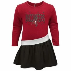Outerstuff Girls Infant Red/Pewter Tampa Bay Buccaneers Heart To Heart Jersey Tri-Blend Dress -Outerstuff shop unnamed file 2529