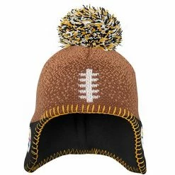 Outerstuff Newborn & Infant Brown Pittsburgh Steelers Football Head Knit Hat -Outerstuff shop unnamed file 2552