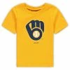 Outerstuff Toddler Gold Milwaukee Brewers Primary Team Logo T-Shirt -Outerstuff shop unnamed file 2562