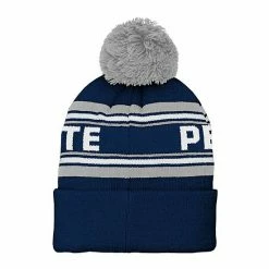 Outerstuff Youth Navy Penn State Nittany Lions Jacquard Cuffed Knit Hat With Pom -Outerstuff shop unnamed file 2570