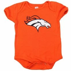 Outerstuff Newborn Orange Denver Broncos Team Logo Bodysuit