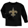 Outerstuff New Orleans Saints Toddler Team Logo Long Sleeve T-Shirt - Black