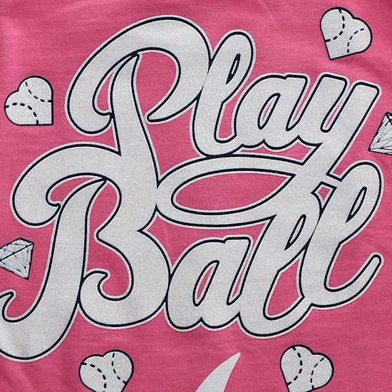 Outerstuff Toddler Pink Atlanta Braves Ball Girl T-Shirt 5 Outerstuff Toddler Pink Atlanta Braves Ball Girl T-Shirt - Image 3