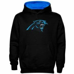 Outerstuff Carolina Panthers Preschool Fan Gear Primary Logo Pullover Hoodie - Black