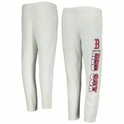 Outerstuff Youth Ash Boston Red Sox Game Time Fleece Pants