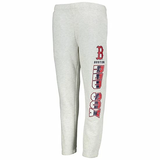 Outerstuff Youth Ash Boston Red Sox Game Time Fleece Pants 5 Outerstuff Youth Ash Boston Red Sox Game Time Fleece Pants - Image 3