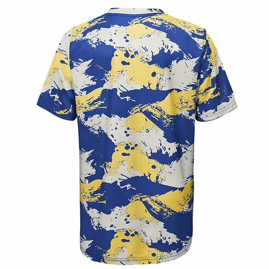 Outerstuff Youth Royal/Gold Los Angeles Rams Cross Pattern T-Shirt 6 Outerstuff Youth Royal/Gold Los Angeles Rams Cross Pattern T-Shirt - Image 4