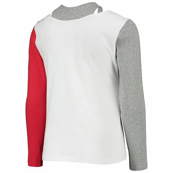 Outerstuff Girls Youth White Ohio State Buckeyes Twofer Long Sleeve T-Shirt 6 Outerstuff Girls Youth White Ohio State Buckeyes Twofer Long Sleeve T-Shirt - Image 4