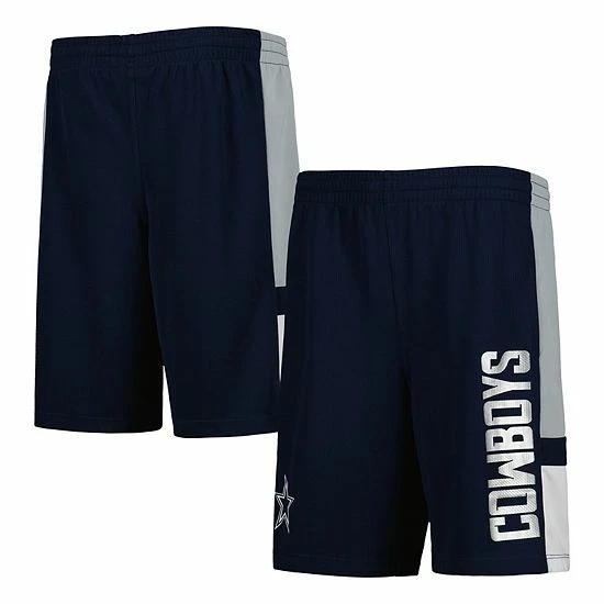 Outerstuff Youth Navy Dallas Cowboys Lateral Mesh Performance Shorts 3 Outerstuff Youth Navy Dallas Cowboys Lateral Mesh Performance Shorts