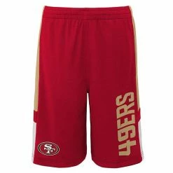 Outerstuff Youth Scarlet San Francisco 49ers Lateral Mesh Performance Shorts