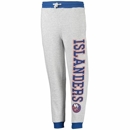 Outerstuff Youth Heathered Gray New York Islanders Skilled Enforcer Sweatpants 5 Outerstuff Youth Heathered Gray New York Islanders Skilled Enforcer Sweatpants - Image 3