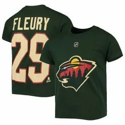 Outerstuff Youth Marc-Andre Fleury Green Minnesota Wild Name & Number T-Shirt -Outerstuff shop unnamed file 2722