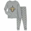 Outerstuff Youth Heathered Gray New Orleans Saints Long Sleeve T-Shirt & Pants Sleep Set -Outerstuff shop unnamed file 2726