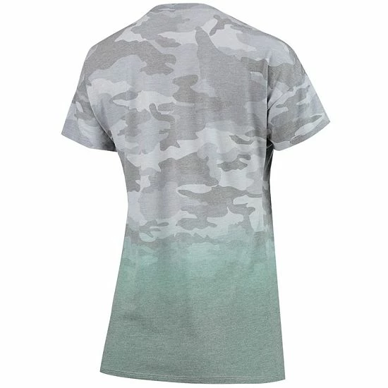 Outerstuff Juniors Gray/Green Green Bay Packers Beth Camo Dip-Dye T-Shirt 4 Outerstuff Juniors Gray/Green Green Bay Packers Beth Camo Dip-Dye T-Shirt - Image 2