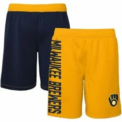 Outerstuff Youth Gold Milwaukee Brewers Oh Yeah Shorts