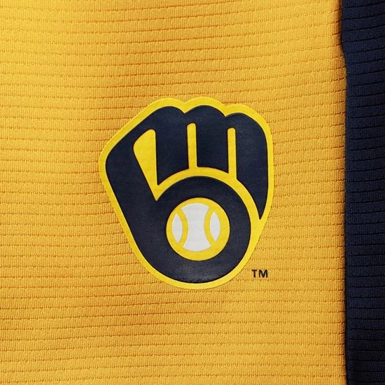 Outerstuff Youth Gold Milwaukee Brewers Oh Yeah Shorts 7 Outerstuff Youth Gold Milwaukee Brewers Oh Yeah Shorts - Image 5