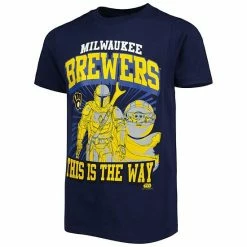 Outerstuff Youth Navy Milwaukee Brewers Star Wars This Is The Way T-Shirt -Outerstuff shop unnamed file 2762