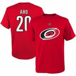 Outerstuff Youth Sebastian Aho Red Carolina Hurricanes Player Name & Number T-Shirt -Outerstuff shop unnamed file 2813