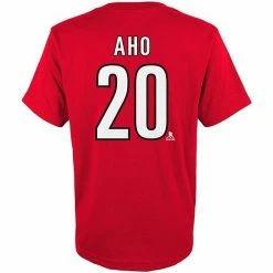 Outerstuff Youth Sebastian Aho Red Carolina Hurricanes Player Name & Number T-Shirt -Outerstuff shop unnamed file 2815