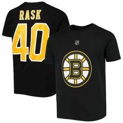 Outerstuff Youth Tuukka Rask Black Boston Bruins Player Name & Number T-Shirt