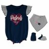 Outerstuff Girls Newborn & Infant Navy/Heathered Gray New England Patriots All The Love Bodysuit Bib & Booties Set 1 Outerstuff Girls Newborn & Infant Navy/Heathered Gray New England Patriots All The Love Bodysuit Bib & Booties Set -Outerstuff shop unnamed file 2886