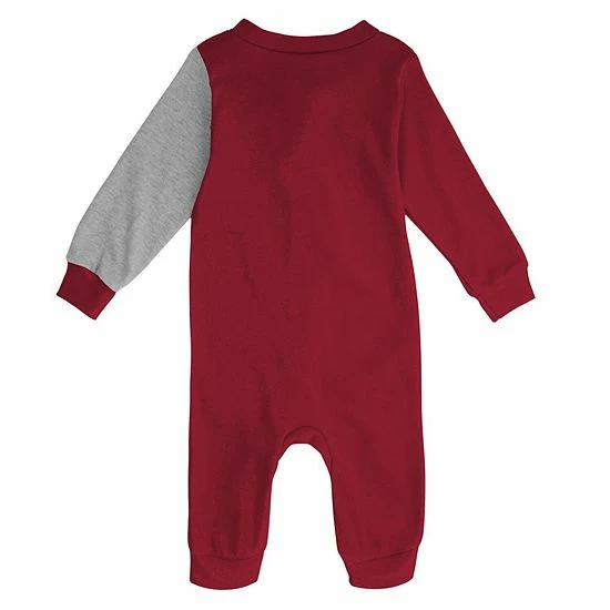 Outerstuff Infant Crimson/Gray Alabama Crimson Tide Halftime Two-Tone Sleeper 6 Outerstuff Infant Crimson/Gray Alabama Crimson Tide Halftime Two-Tone Sleeper - Image 4