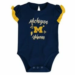 Outerstuff Girls Newborn & Infant Navy/Maize Michigan Wolverines Too Much Love Two-Piece Bodysuit Set 8 Outerstuff Girls Newborn & Infant Navy/Maize Michigan Wolverines Too Much Love Two-Piece Bodysuit Set -Outerstuff shop unnamed file 2953