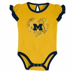 Outerstuff Girls Newborn & Infant Navy/Maize Michigan Wolverines Too Much Love Two-Piece Bodysuit Set 9 Outerstuff Girls Newborn & Infant Navy/Maize Michigan Wolverines Too Much Love Two-Piece Bodysuit Set -Outerstuff shop unnamed file 2954