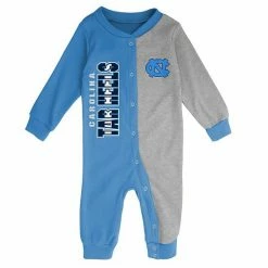 Outerstuff Infant Light Blue/Heather Gray North Carolina Tar Heels Halftime Two-Tone Sleeper