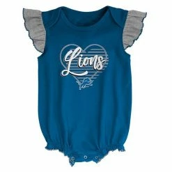 Outerstuff Girls Newborn & Infant Blue/Heathered Gray Detroit Lions All The Love Bodysuit Bib & Booties Set -Outerstuff shop unnamed file 2984