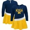 Outerstuff Girls Infant Navy/Maize Michigan Wolverines Heart To Heart French Terry Dress -Outerstuff shop unnamed file 2990
