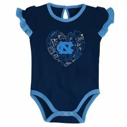 Outerstuff Girls Newborn & Infant Carolina Blue/Navy North Carolina Tar Heels Too Much Love Two-Piece Bodysuit Set -Outerstuff shop unnamed file 3001