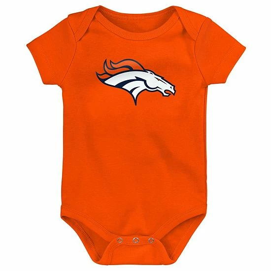 Outerstuff Infant Orange/Navy/Heathered Gray Denver Broncos 3-Pack Game On Bodysuit Set 5 Outerstuff Infant Orange/Navy/Heathered Gray Denver Broncos 3-Pack Game On Bodysuit Set - Image 3